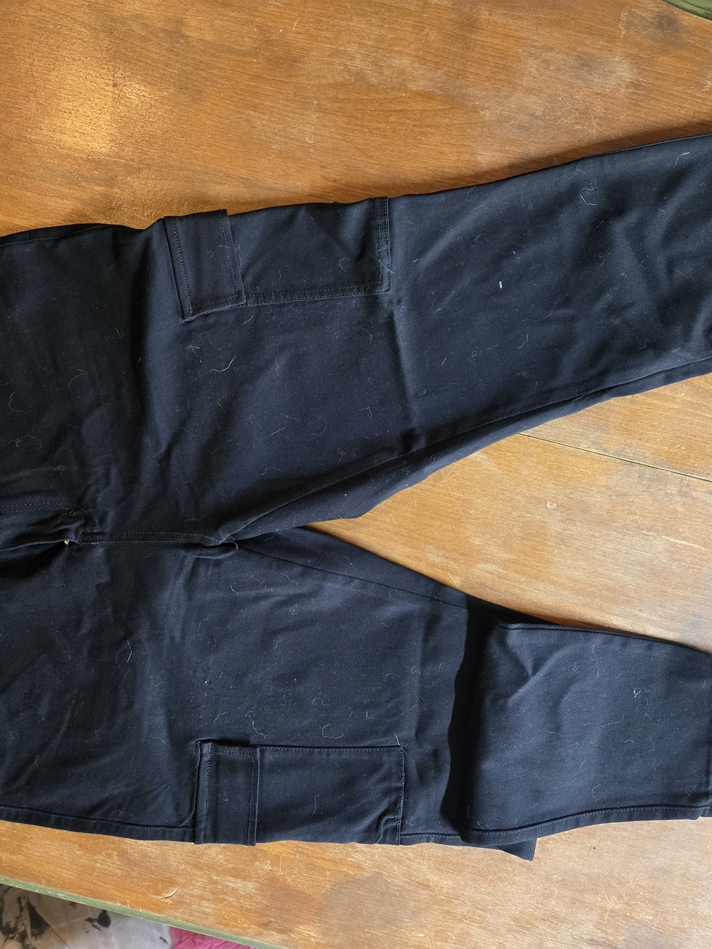 Men's Black Cargo Jogger Pants - Unbranded
